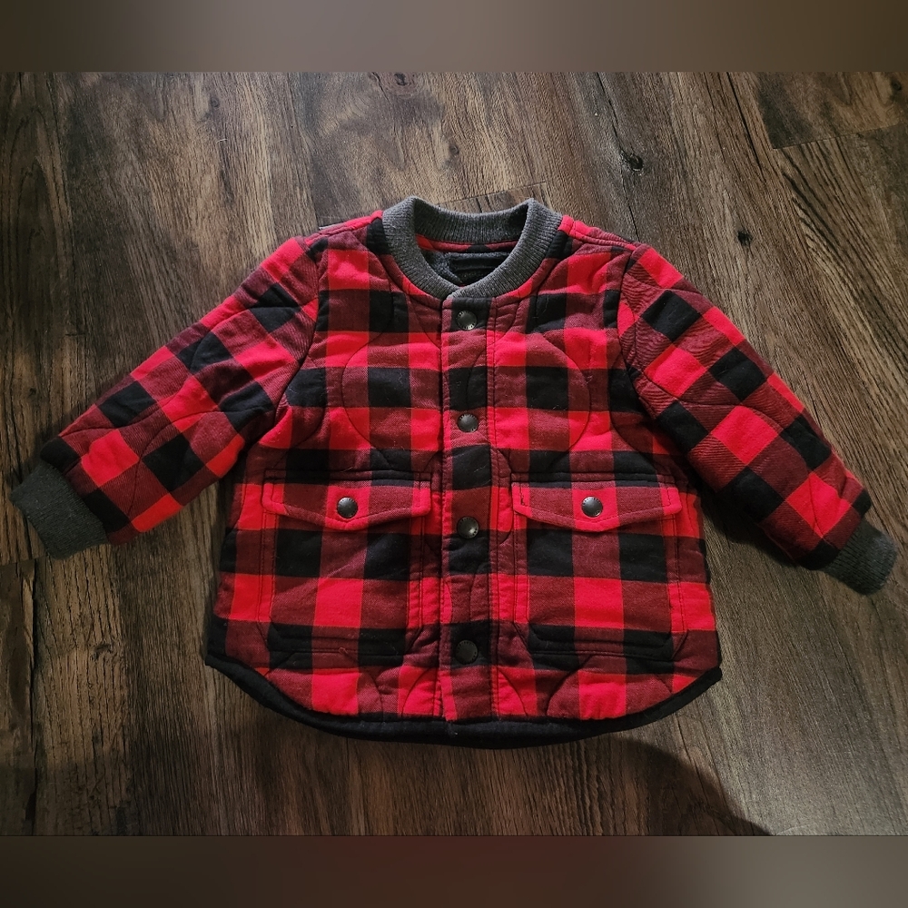Gap Baby Buffali Plaid Fleece Lined Jacket